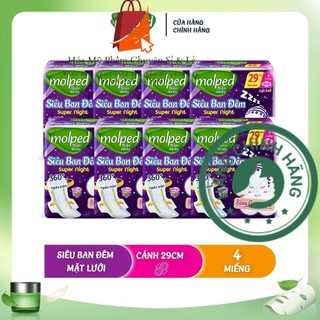 Molped băng vệ sinh thiên nhiên ban đêm có cánh - 29cm