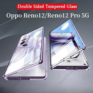 Dành Cho Oppo Reno 13 12 11 Pro 12Pro 11Pro 11F Reno11F Reno11 Reno12 Reno13Pro 5G Vỏ Full Cover Camera Bảo Vệ Vỏ Chống Sốc Ốp điện thoại Cứng Lật Từ Tính