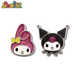  Charm Crocs Jibbitz Kim Loại Khóa Giày Kuromi Melody Dễ Thương Phụ Kiện Giày Sticker Dép Crocs 