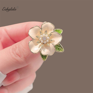 Thời Trang Gardenia Hoa Dầu Nhỏ Giọt Men Trâm Cài Cho Nữ Quần Áo Trang Sức Phụ Kiện Quà Tặng