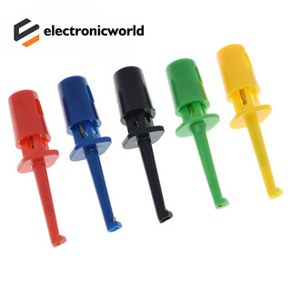 Mini đơn kiểm tra móc kẹp kiểm tra đầu dò kiểm tra điện tử ic grabber kích thước nhỏ tròn cá sấu kẹp móc kiểm tra kẹp