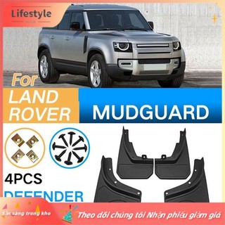 FENDER [Lối sống] 4 Tấm chắn bùn ô tô Tấm chắn bùn bắn tung tóe Tấm chắn bùn cho Land Rover Defender 2020-2022 Phụ kiện ô tô