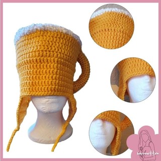 Brroa Dễ Thương Bia Cốc Hình Cosplay Mũ Dệt Kim Cho Người Yêu Bia Bia Bia