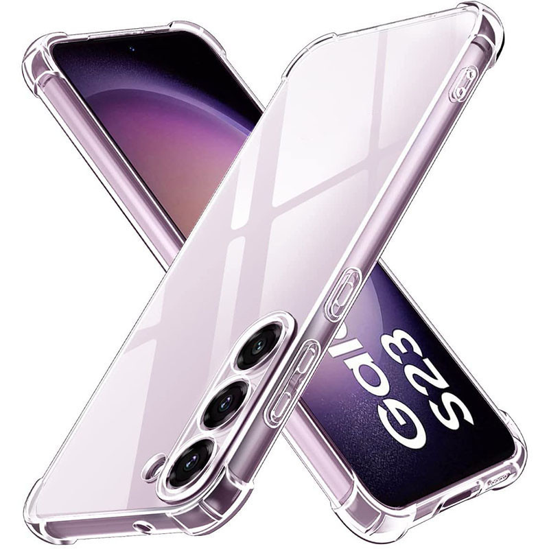 Ốp Silicon Trong Suốt Chống Sốc Cho Samsung Galaxy S24 S23 S22 S21 S20 Note 20 Ultra S10 S9 S8 10 Plus 9 8 S7 Vỏ Siêu Mỏng