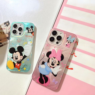 Ốp Lưng Cứng Tương Thích Với iPhone 12 12Pro 12ProMax 13 13Pro 13ProMax 14 14Pro 14ProMax 15 15Pro 15ProMax Ốp Họa Tiết Mickey Và Minne