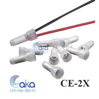 [Gói 50] Đầu chụp cos CE2X phi 3 nối nhanh dây điện hình nón