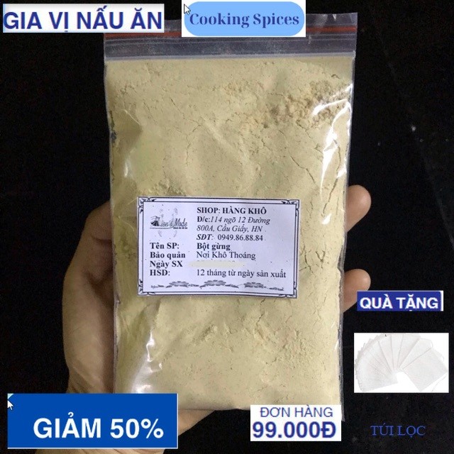 100gr Bột gừng nguyên chất