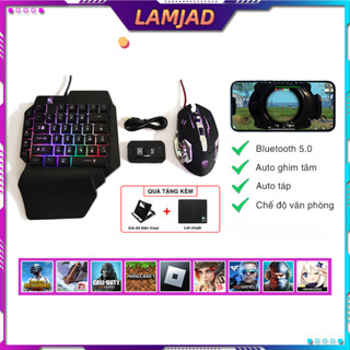 Combo Meiying M1 Pro bàn phím K15 và chuột X3 chơi PUBG Mobile, Free Fire, COD  bộ năm món