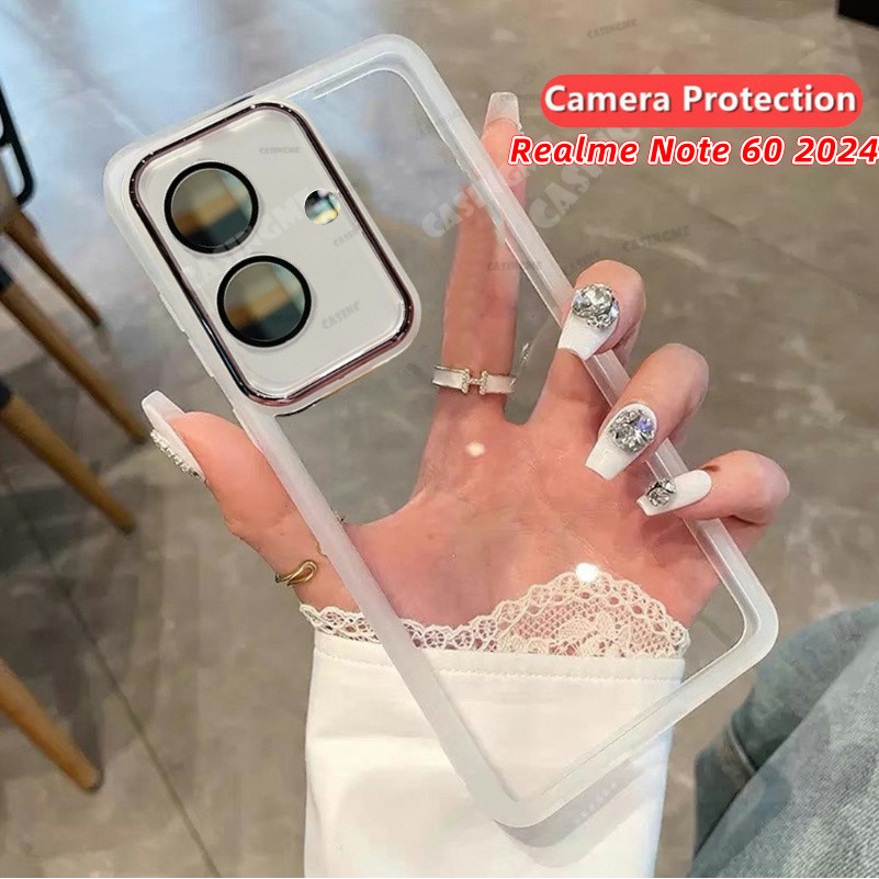 Realme Note 60x 2024 Vỏ Trong Suốt Cho Realme Note 60 Note60 60Note RealmeNote60 4G 5G 2024 Vỏ Điện 