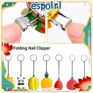 Dụng cụ cắt móng tay ESPOIR, Dụng cụ làm móng tay động vật / trái cây Dụng cụ cắt móng tay Mini, Mặt dây chuyền chìa khóa hoạt hình có móc chìa khóa Mặt dây chuyền chìa khóa dễ thương Văn phòng tại nhà