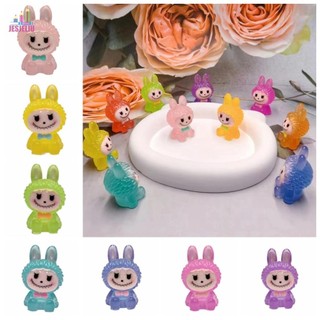 Jesjeliu Labubububu Trang trí nhỏ Kawaii Túi Mặt dây chuyền bé gái