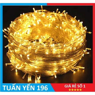 Dây đèn LED trang trí nháy chớp 50m / 100m, trắng, vàng, nhiều màu lắp cây, nhà, sân vườn, Tết 2025