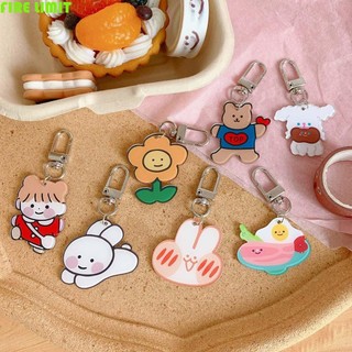Fire LIMIT Móc Khóa Đồ Chơi Quà Tặng Dễ Thương Acrylic Gấu Con Chó Con Mặt Dây Chuyền Nữ Keyfob