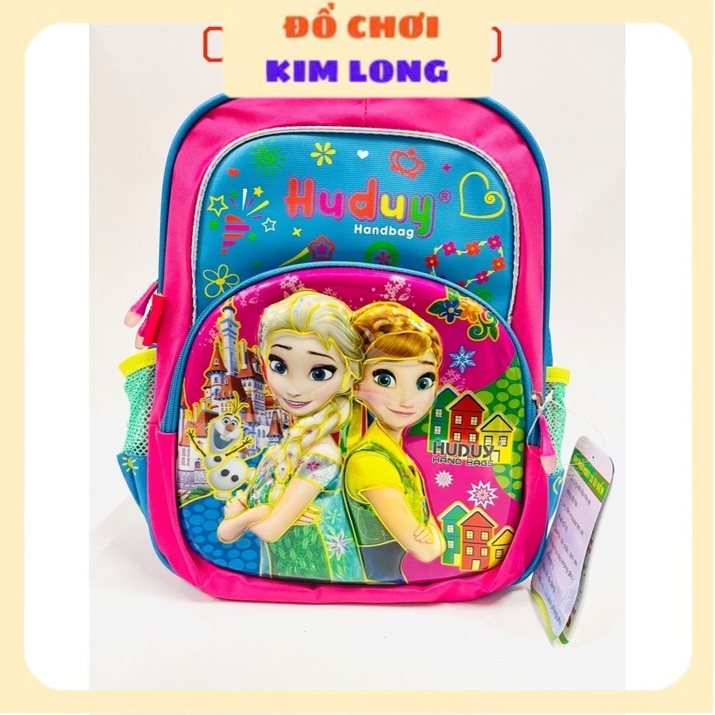 Sẵn Balo - Cặp đi học cho bé gái mẫu giáo - mầm non hình Kitty - công chúa Elsa công chúa Disney - c