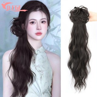 Kẹp Móng Vuốt Tóc Giả Đuôi Ngựa, Đuôi Ngựa Thấp Phong Cách Cổ Đại Mới Phong Cách Trung Hoa Tóc Giả, Đầu Bóng Hợp Thời Trang Tóc Giả Sườn Xám Lông Tơ Dài Xoăn Đuôi Ngựa Cho Nữ