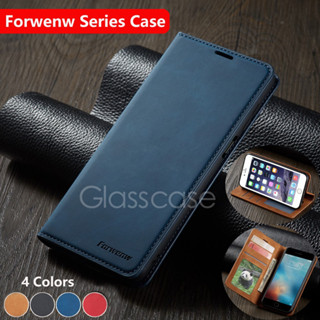 Ốp Lưng Cho iPhone 16 15 14 13 12 11 Pro Max Mini 16 15 14 Plus i16 Forwenw Bao Da Nam Châm Lật Đứng Vỏ Ví Khe Cắm Thẻ Giá Đỡ Vỏ Điện Thoại Chống Sốc Vỏ Bảo Vệ