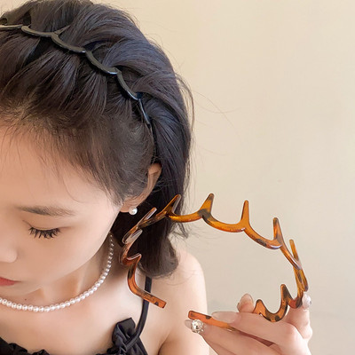DREJEW Băng đô rửa mặt bằng nhựa đơn giản trang điểm băng đô nữ có mái tóc gãy có răng kẹp tóc chống trượt đa năng