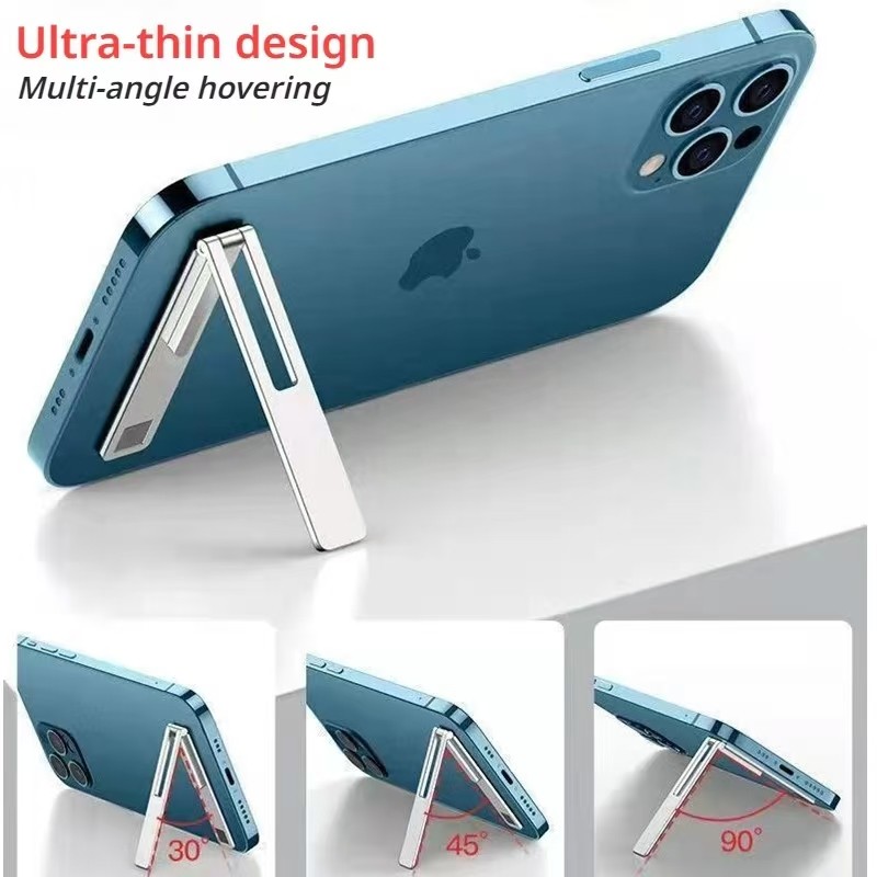 Từ Tính Siêu Mỏng Có Thể Gập Lại Điện Thoại Di Động Giá Đỡ Hợp Kim Kim Loại Để Bàn Điện Thoại Di Động Đứng Đa Năng Hỗ Trợ Điện Thoại Chân Đế