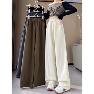  Quần Ống Rộng Chất Nỉ Dày Dặn Mềm Mịn Co Dãn Phù Hợp Cho Mùa Đông Dài 100cm Nalo 