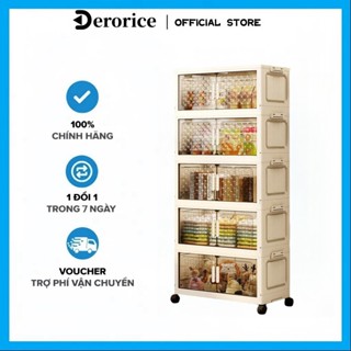 【Rộng 50/60 Derorice Tủ nhựa nhiều tầng, tủ quần áo trẻ em phòng ngủ gia đình,có 4 tầng, 5 tầng, 6 tầng cho bạn lựa chọn