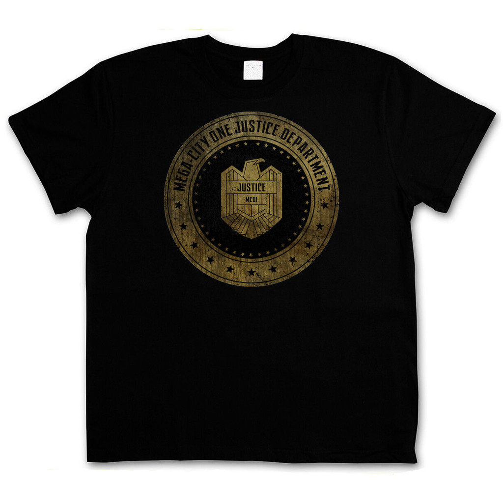 Áo thun Mega City One Justice Dept Logo I - Judge Comic Dredd Department Eagle
