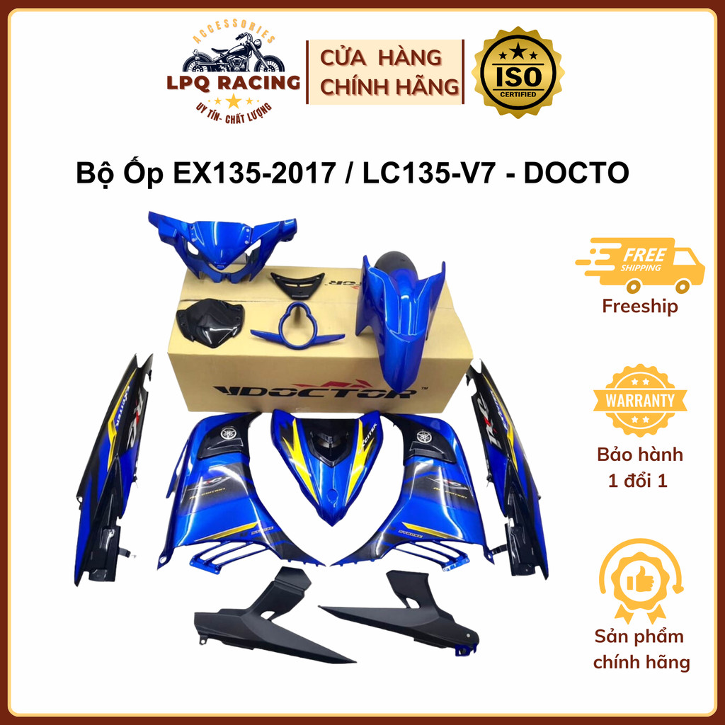 Bộ ốp [ dàn áo ] EX135-2017/ LC135-V7 Racing Chính hãng Doctor