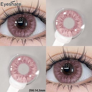 SEATTLE kính áp tròng lens hồng xám nâu đôi mắt to dễ thương thiên nhiên không viền 1 cặp