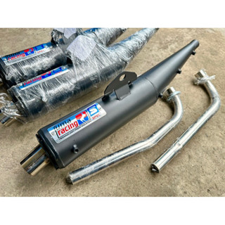  pô xe máy Pô Uma Cắt Ngắn-họng Inox 42mm móc ù tặng cổ Sirius Wave Không Tiêu  