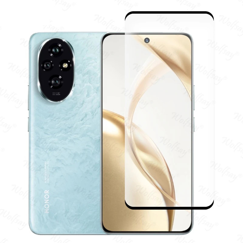 Full Cover Kính Cho Honor 200 Bảo Vệ Màn Hình Honor 90 Kính Cường Lực 3D Bảo Vệ Điện Thoại Cho Honor 200 100 90 80 70 50 Pro