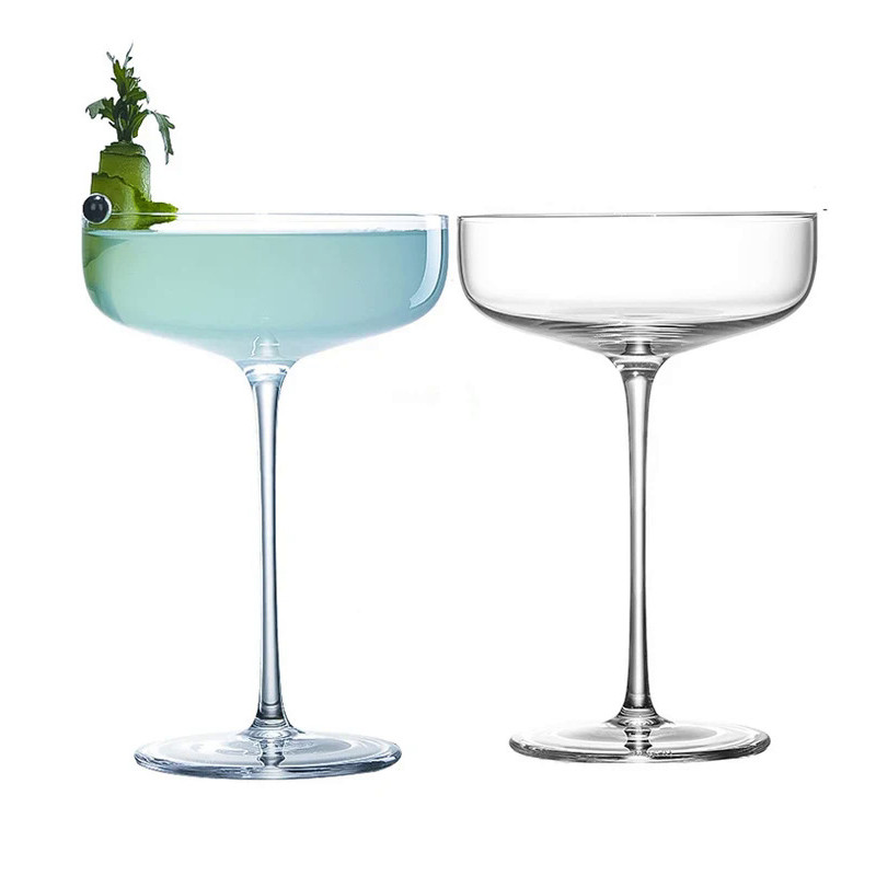 2 chiếc 185ML Coupe Cocktail Glass Martini Glass Crystal Set 2 chiếc