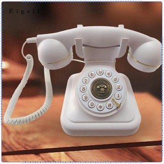Điện thoại có dây Điện thoại Nút nhấn Mặt số Hợp kim Phong cách cổ điển Trang trí Văn phòng Xmas Hiện tại Dây Điện thoại cổ điển