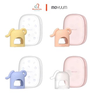 Gặm nướu silicone hình voi Moyuum an toàn cho bé 3M+ chống mút tay cao cấp Hàn Quốc - Monnie Kids
