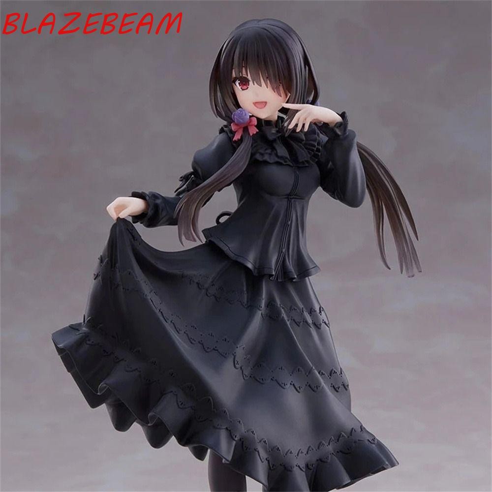 BLAZEBEAM Kurumi Tokisaki Hình Đồ Chơi Mô Hình PVC Nhân Vật Hành Động Anime Hình Váy Đen Trang Trí X