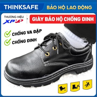 Giày bảo hộ lao động nam XP chống đinh, chống trơn trượt, chống va đập, chống nước, Giày công trình đi làm - THINKSAFE