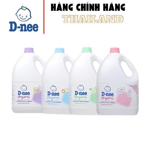 COMBO 2 CAN Nước Giặt Dnee  CHÍNH HÃNG THÁI LAN 3000ml Chính Hãng Phù Hợp Cho Da Bé [[