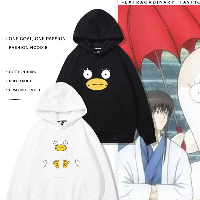 Áo Hoodie siêu dễ thương của Vịt Gintama Elizabeth