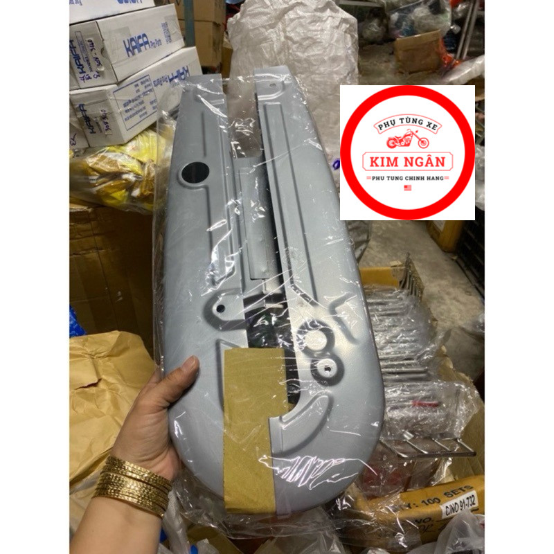 Bộ nắp hộp xích | Cặp bọc sên Cacte xe Sirius, hàng chất lượng loại 1(Sirius xăng cơ)