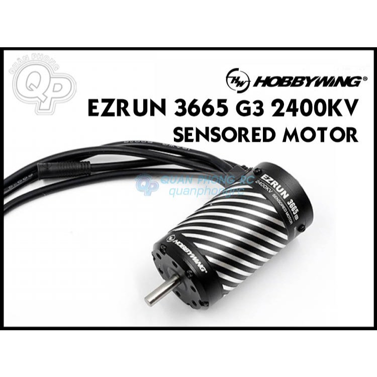 Hobbywing EzRun 3665SD G3 2400KV/3300KV/4100KV Sensored Brushless Motor (30402604)