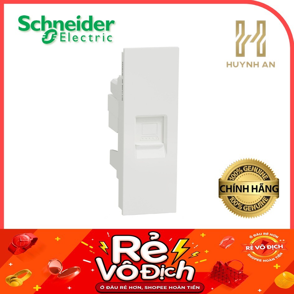 (SE) Ổ cắm mạng cat6e - size S - Trắng - IP20 - Schneider Electric - M3T1RJ6M_WE