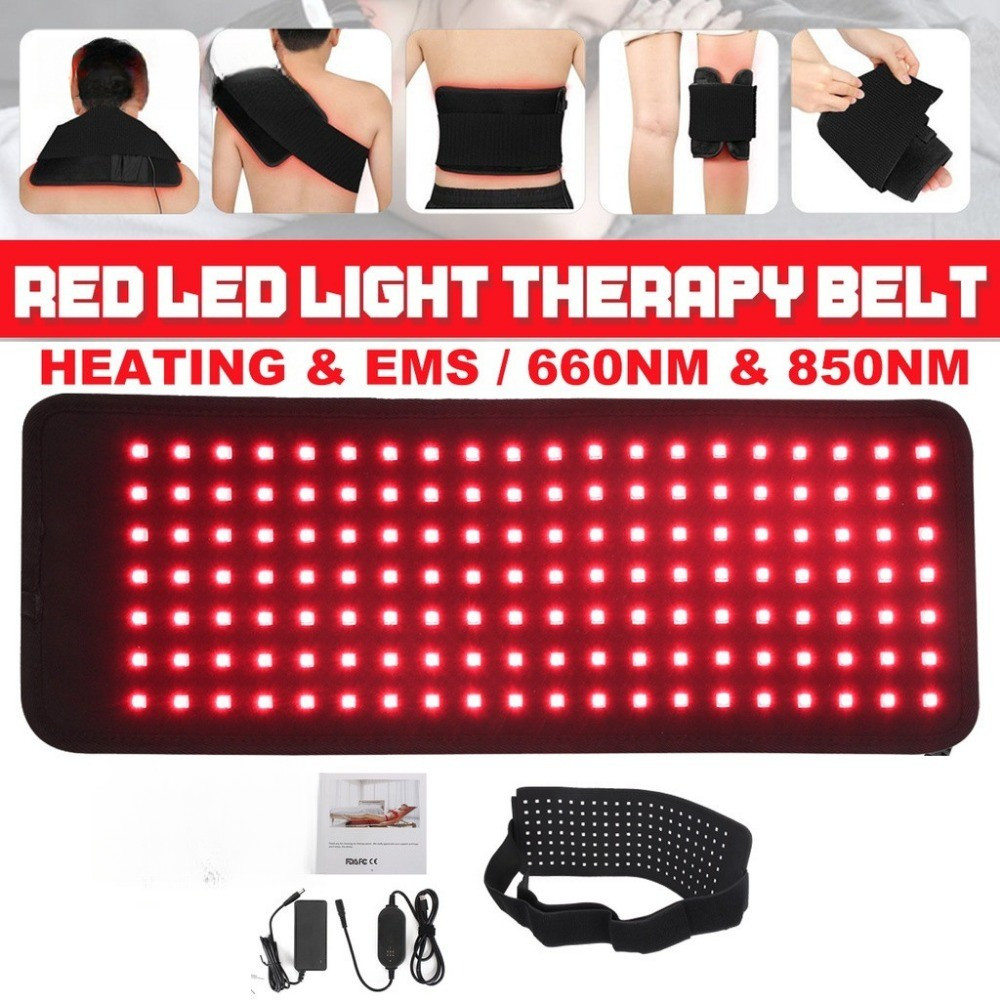 120 CÁI Dây đai trị liệu bằng đèn đỏ LED 660nm Đèn đỏ và 850nm Điều trị ánh sáng hồng ngoại mờ và vết thâm Giảm đau cơ