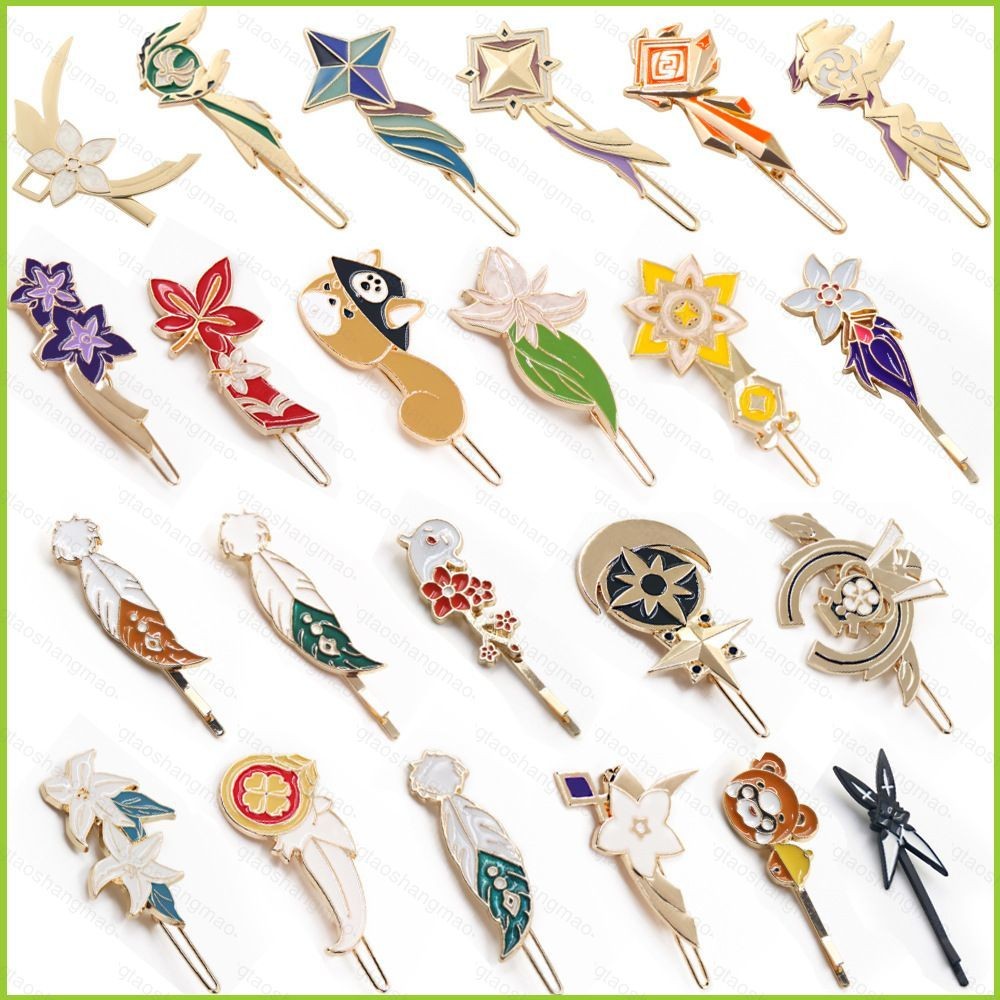 YT4 Genshin - Kẹp tóc, Mũ đội đầu Cosplay hình ảnh Hu Tao & Keqing