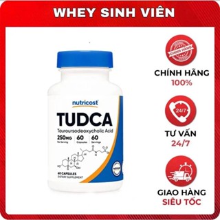   Ảnh thật  TUDCA Thực Phẩm Bổ Sung Hỗ Trợ TĂNG CƯỜNG CHỨC NĂNG GAN Nutricost Tudca 250mg 60 Viên tại  Whey Sinh Viên 