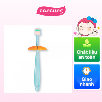 Bàn chải 360 độ kháng khuẩn Bebear 12M+ (Xanh dương, BHK133)