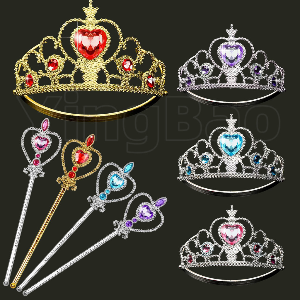 Bộ vương miện và đũa phép Elsa – Phụ kiện hóa trang cho bé gái