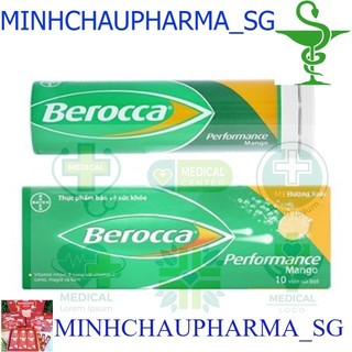 Viên Sủi Bổ Sung Vitamin Và Khoáng Chất Berocca Hương Xoài (Tuyp 10 viên)