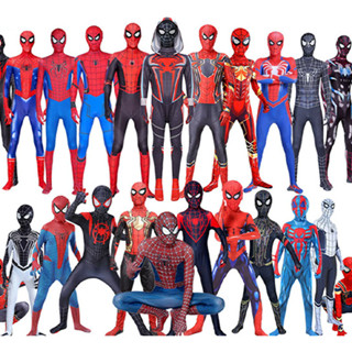 (Hỏa Tốc HCM) Trang  phục Hóa Trang Người Nhện Bodysuit/ Quần Áo Siêu Nhân Siêu Anh Hùng cho Người Lớn và Trẻ Em