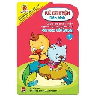 Sách kể chuyện dán hình 1 - vịt con tốt bụng