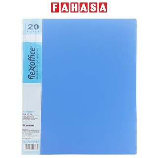 Bìa 20 Lá A4 FO-DB01 - Màu Xanh