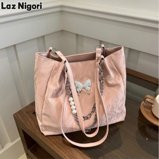 Túi đi lại Laz Nigori Túi tote nữ sức chứa lớn túi đeo vai