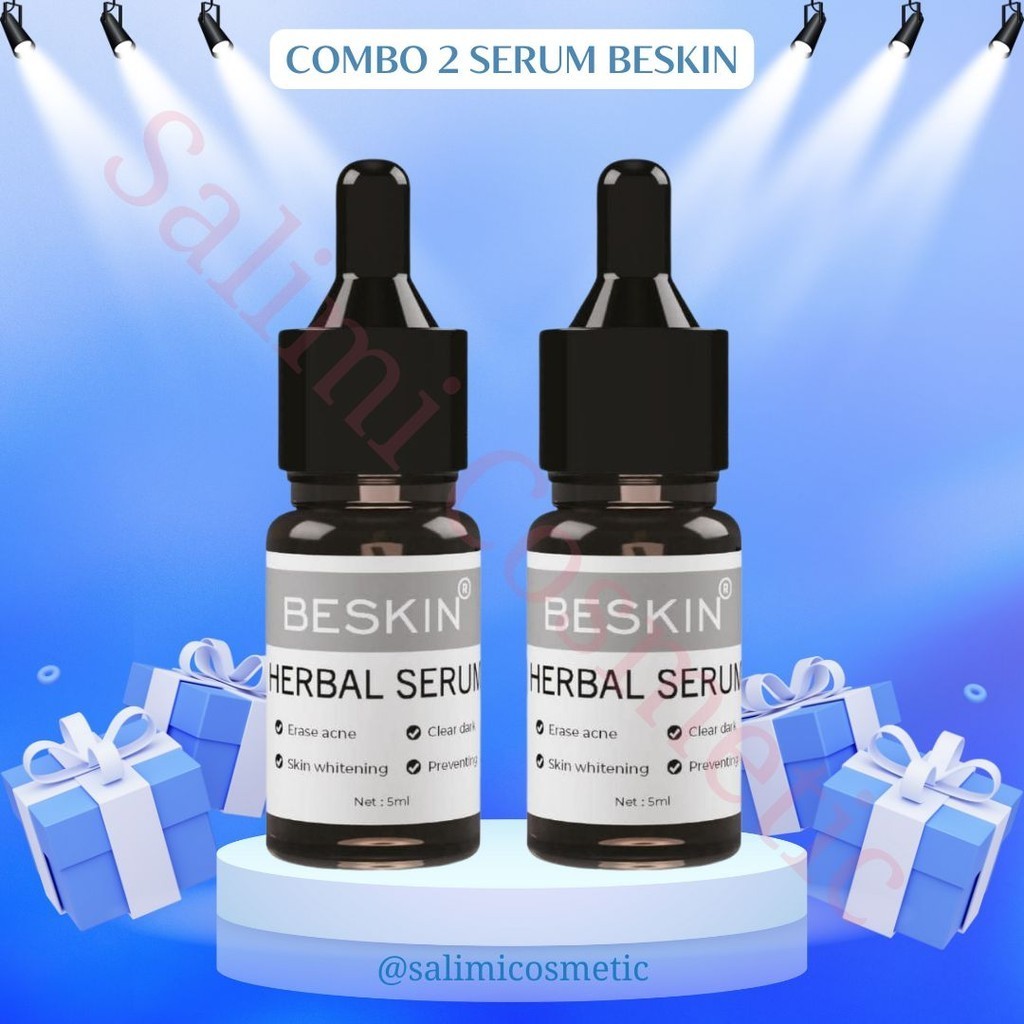 COMBO 2 Lọ Serum Chấm Mụn BESKIN, Chăm Sóc Da Mụn | Net 5ml - HÀNG CHÍNH HÃNG